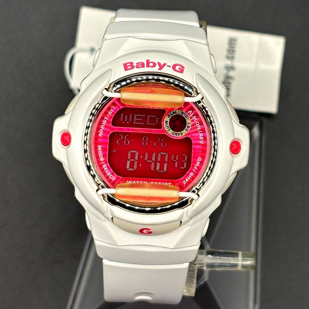 Casio Baby-G BG169R-7D White Pink Digital 200M Women’s Watch NWT